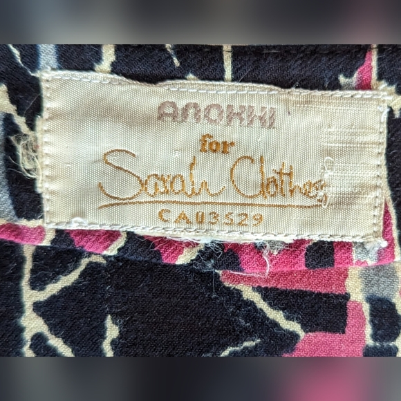 Vintage Iconic CDN Designer Sarah Clothes, Anohki Duster Dress, S-M, EUC - Picture 6 of 6